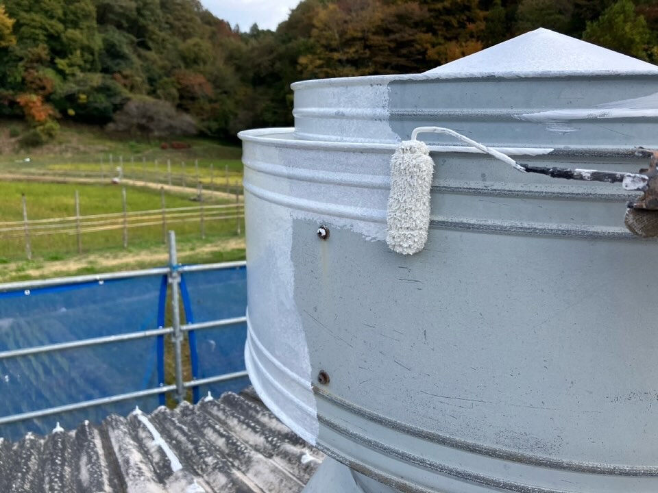 常陸大宮市　倉庫塗装工事