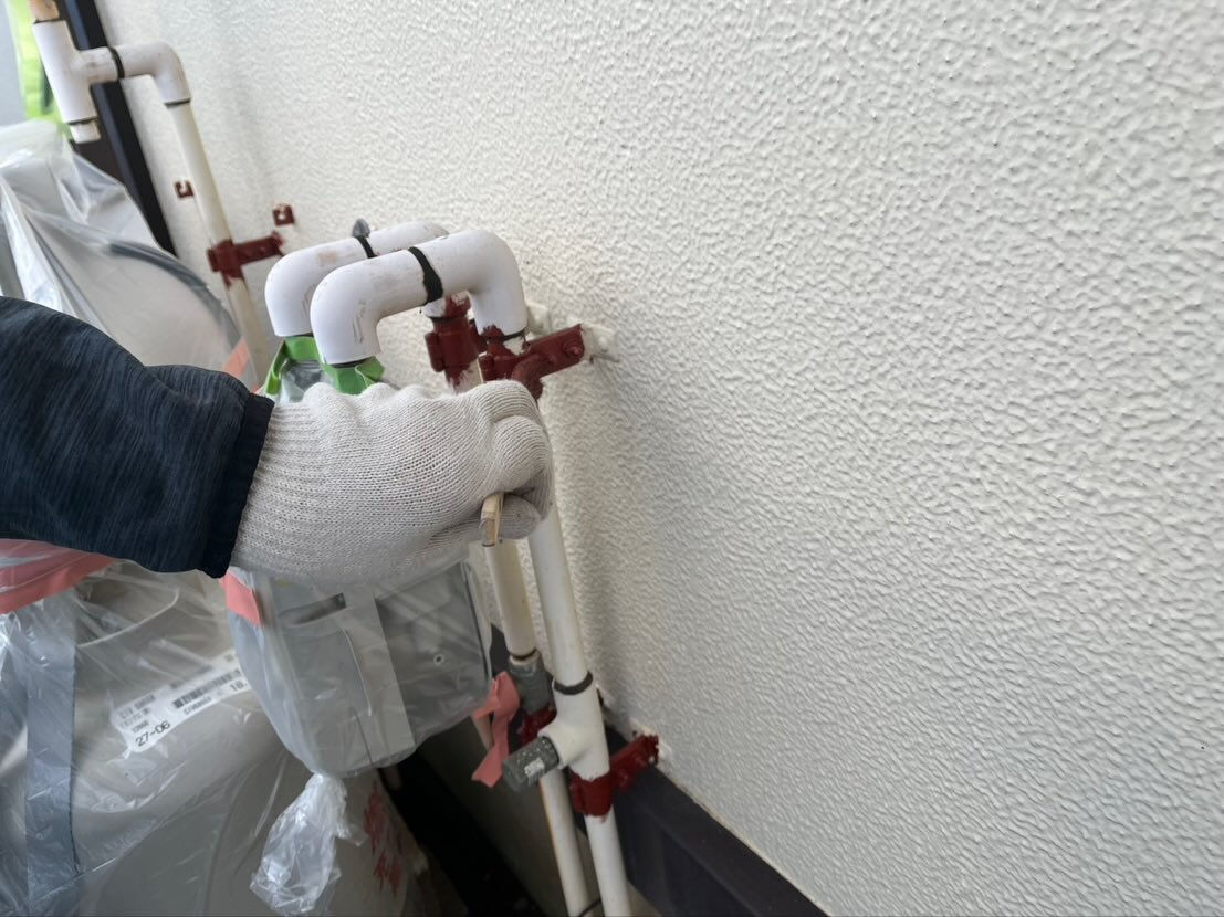 ひたちなか市K様邸の塗り替え工事が順調に進んでいます